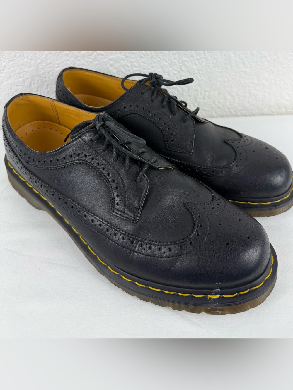 Dr. Martens | 3989 Brogue Oxford | Black Leather | Men's 13